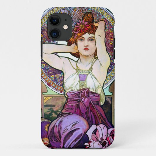 Mucha Amethyst Case-Mate iPhone Hülle (Rückseite)