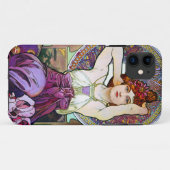 Mucha Amethyst Case-Mate iPhone Hülle (Rückseite (Horizontal))