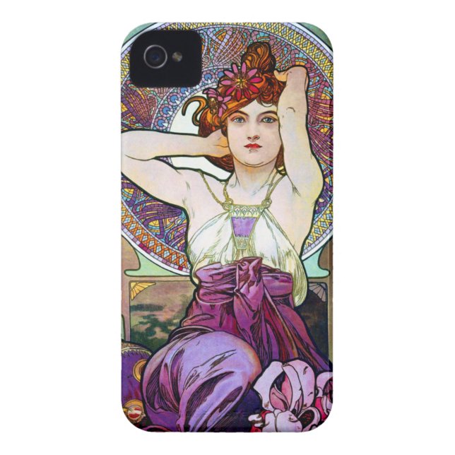Mucha Amethyst Case-Mate iPhone Hülle (Rückseite)