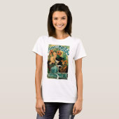 Mucha Art Nouveau: Bieres de la Meuse T-Shirt (Vorne ganz)