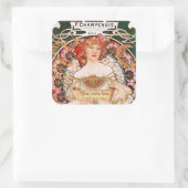 Mucha Art Nouveau Buchzeichen Stickers (Tasche)