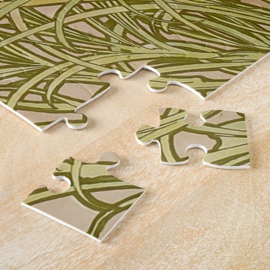 Mucha Art Nouveau Carnation Blume Puzzle (Seite)