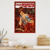 Mucha Art Nouveau Cycles Fahrradposter Poster (Küche)