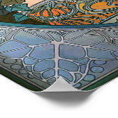 Mucha - Art Nouveau Ivy Poster (Ecke)