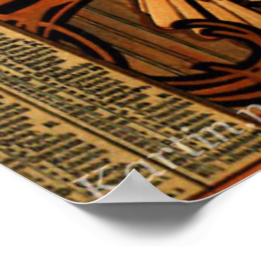 Mucha Art Nouveau Ladys Soap Poster (Ecke)