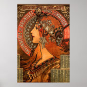 Mucha Art Nouveau Ladys Soap Poster (Vorne)