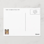 Mucha Art Nouveau Postcard - Zodiac - La Plume Postkarte (Rückseite)