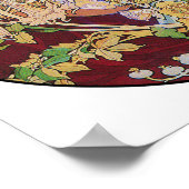 Mucha Art Nouveau Poster Printwerbung: Frauen mit  (Ecke)