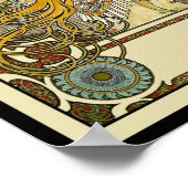Mucha Art Nouveau Poster - Zodiac - La Plume (Ecke)