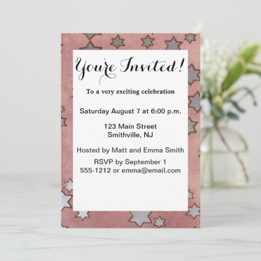 Mucha Art Nouveau Woman Beauty Einladung (Stehend Vorderseite)