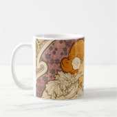 Mucha Art Nouveau Woman Beauty Kaffeetasse (Links)
