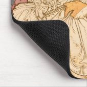 Mucha Art Nouveau Woman Beauty Mousepad (Ecke)