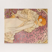 Mucha Art Nouveau Woman Beauty Puzzle (Horizontal)