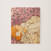 Mucha Art Nouveau Woman Beauty Puzzle (Vertikal)