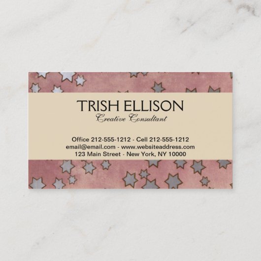 Mucha Art Nouveau Woman Beauty Visitenkarte (Rückseite)