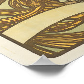 Mucha Art Nouveau Woman Vintages französisches Pos Poster (Ecke)