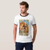 Mucha - Bieres de la Meuse (Bier der Maus) T-Shirt (Vorne ganz)
