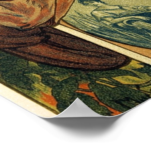 Mucha - Bieres De La Muse Poster (Ecke)