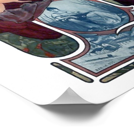 Mucha Bierposter Poster (Ecke)