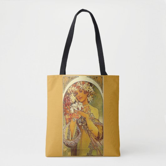Mucha Blume Tasche (Vorderseite)