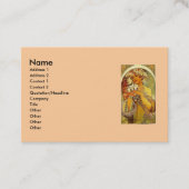 Mucha Blume Visitenkarte (Vorderseite)