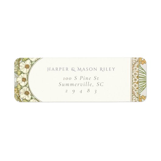Mucha Custom Return Address Label (Vorne)