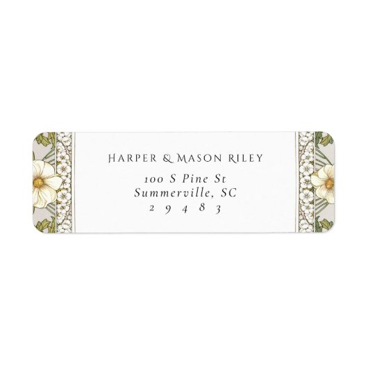 Mucha Custom Return Address Label (Vorne)