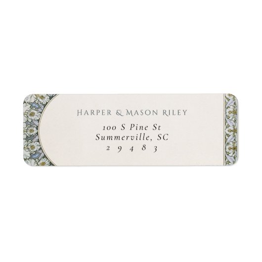 Mucha Custom Return Address Label (Vorne)