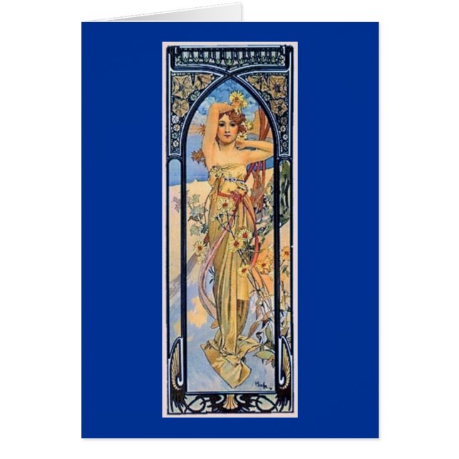 Mucha Day Art Deco Frau (Vorne)