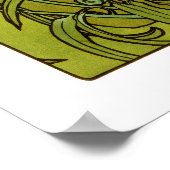 Mucha - Emerald - aus der Serie "Wertvoll Stones Poster (Ecke)