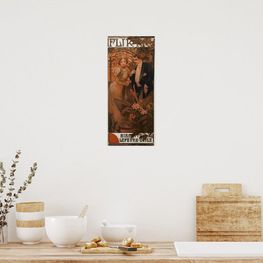 Mucha - Flirt Poster (Küche)