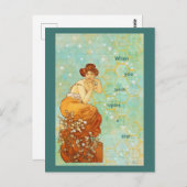 Mucha Frau, wenn man einen Stern möchte Postkarte (Vorne/Hinten)