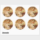 Mucha Fruit Art Nouveau Buchzeichen Stickers (Blatt)