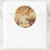 Mucha Fruit Art Nouveau Buchzeichen Stickers (Tasche)