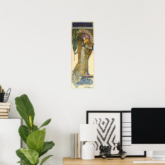 Mucha - Gismonda 1894 Poster (Heimbüro)
