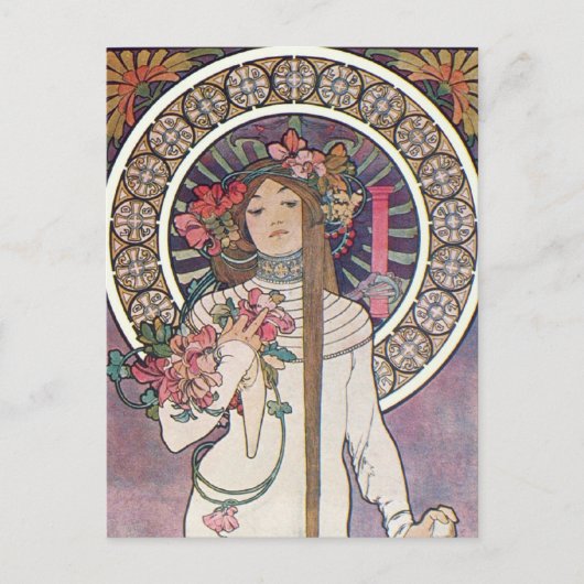 Mucha Goddess Postkarte (Vorderseite)