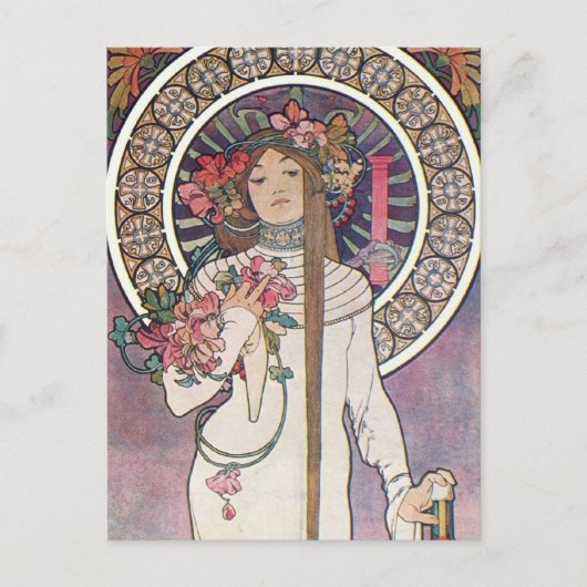 Mucha Goddess Postkarte (Vorderseite)
