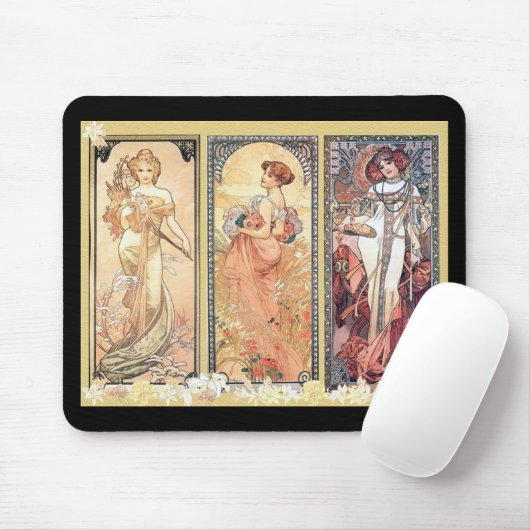 Mucha ~ Gremium von drei Mousepad (Mit Mouse)