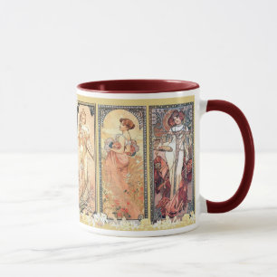 Mucha ~ Gremium von drei Tasse