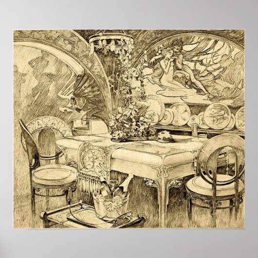 Mucha - Illustration 1901 Poster (Vorne)