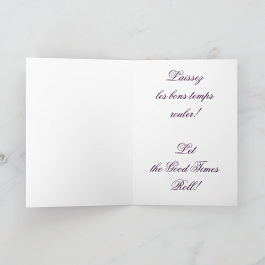 Mucha Karneval Karte (Innenseite)