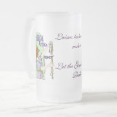 Mucha Karneval Mattglas Bierglas (Vorderseite Links)