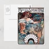 Mucha-Kekse Lefevre-Werbung 1897 Postkarte (Vorne/Hinten)