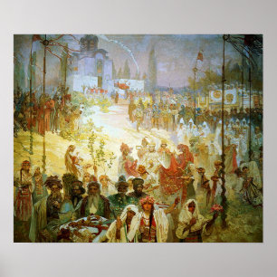 Mucha - Krönung Dusan Poster
