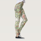 Mucha Kunst Nouveau Blumen ganz über Leggings (Rechts)