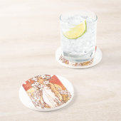 Mucha Kunst Nouveau Dame Coaster Getränkeuntersetzer (Seite)