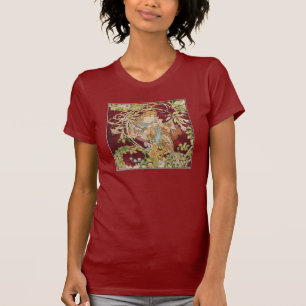 Mucha Kunst Nouveau: Frau mit Gänseblümchen T-Shirt