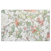 Mucha Kunst Nouveau Hollyhock-Blumen-Gewebe Stoff (Fat Quarter (45,7 x 55,9 cm))