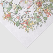 Mucha Kunst Nouveau Hollyhock-Blumen-Seidenpapier Seidenpapier (Detail)