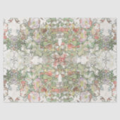 Mucha Kunst Nouveau Hollyhock-Blumen-Seidenpapier Seidenpapier (Vorderseite)